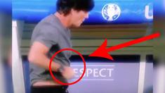 Video aksi menjijikan Joachim Low pelatih dari Jerman saat di pinggir lapangan pada Piala Eropa 2016 sedang berlangsung.