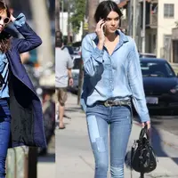 Sederet pakaian denim sebagai outfit. (via: marieclaire.com)