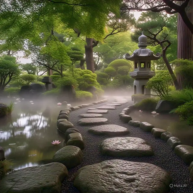 Taman Jepang Pedesaan