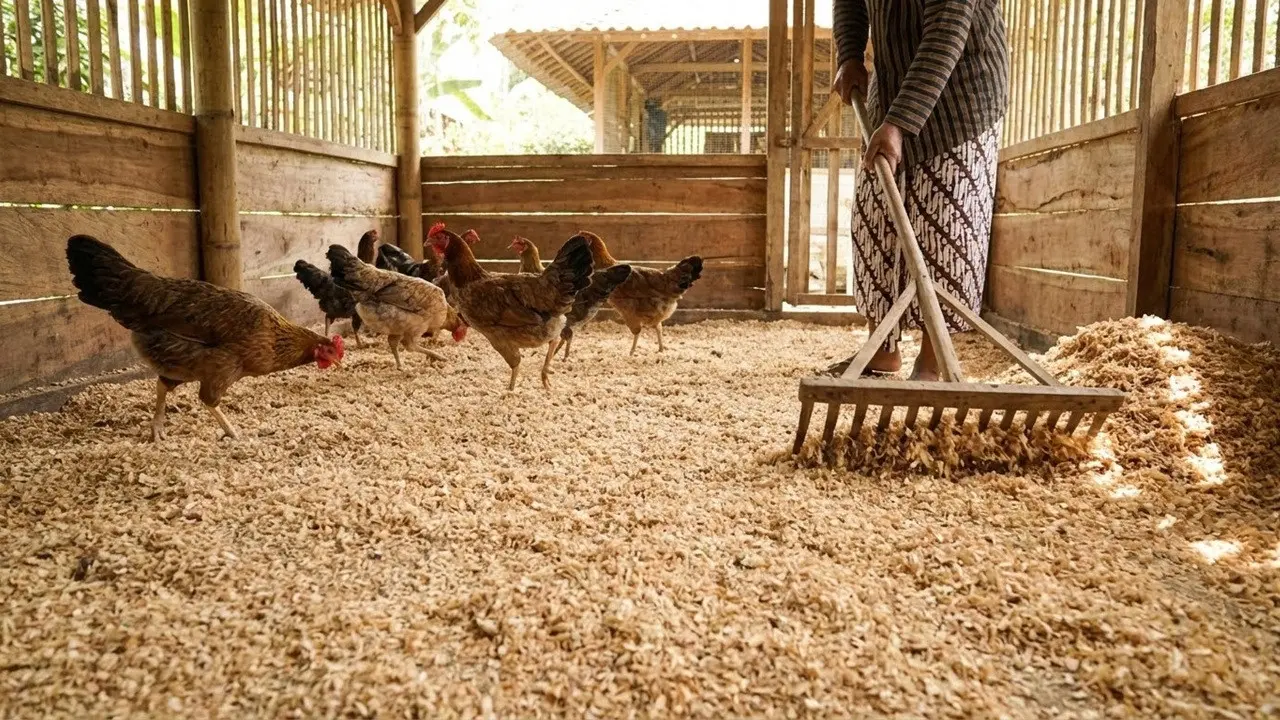 Jenis Alas Kandang Ayam yang Mudah Dibersihkan