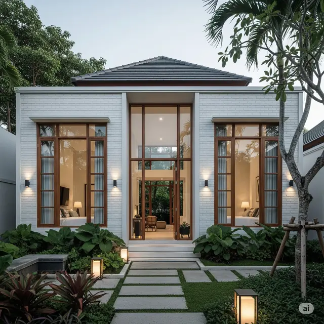 Rumah Minimalis Modern dengan Sentuhan Klasik