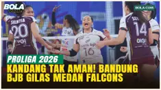 Terlalu Perkasa! Bandung BJB Tandamata Bungkam Medan Falcons 3-0