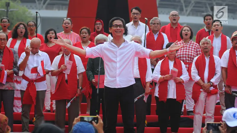 Sejumlah Tokoh dan Artis Deklarasi Indonesia Bangkit di GBK