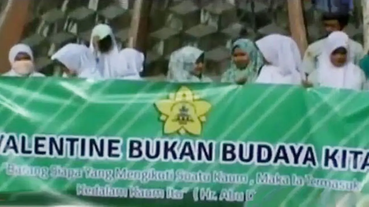VIDEO: Aksi Pelajar Tolak Valentine dan LGBT di Berbagai Wilayah