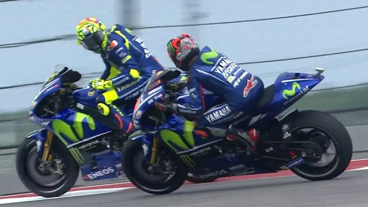 Maverick Vinales dan Valentino Rossi 