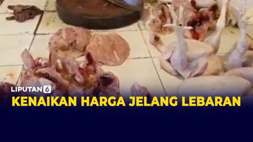 VIDEO: Jelang Lebaran, Harga Daging Ayam Meroket