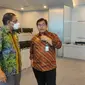 Ketua Komisi Informasi Pusat Donny Yoesgiantoro menyambangi Kantor Pusat Kementerian Pertanian RI di Jakarta pada, Jumat 1 Juli 2022.