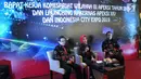 Wali Kota Tangerang Selatan, Airin Rachmi Diany (tengah) memberi penjelasan saat acara Rakerkomwil III APEKSI Tahun 2019 di Hotel PO Paragon Semarang, Jumat (29/3). Pada pertemuan di kota semarang ini , membahas tentang program smartcity untuk indonesia. (Liputan6.com/Gholib)