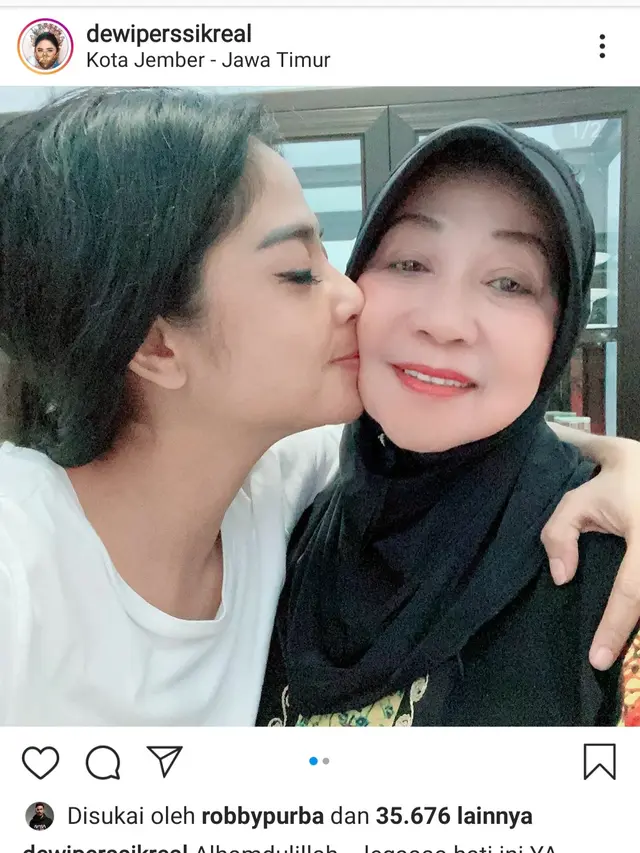 Unggahan Dewi Perssik. (Foto: Instagram @dewiperssikreal)