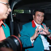 Kedatangan Ketua Umum Partai Islam Damai dan Aman (Idaman) itu untuk memberi dukungan kepada KPK terkait penolakan Undang-Undang revisi KPK. (Deki Prayoga/Bintang.com)