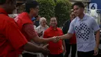 Ketua Umum atau Ketum Partai Solidaritas Indonesia (PSI) Kaesang Pangarep blusukan ke wilayah Tanjung Priok, Jakarta Utara, Jumat (5/7/2024). (Liputan6.com/Herman Zakharia)