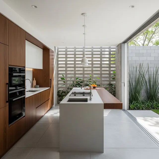 Rumah Sederhana dengan Dapur Semi Outdoor Anti Sumpek (AI)
