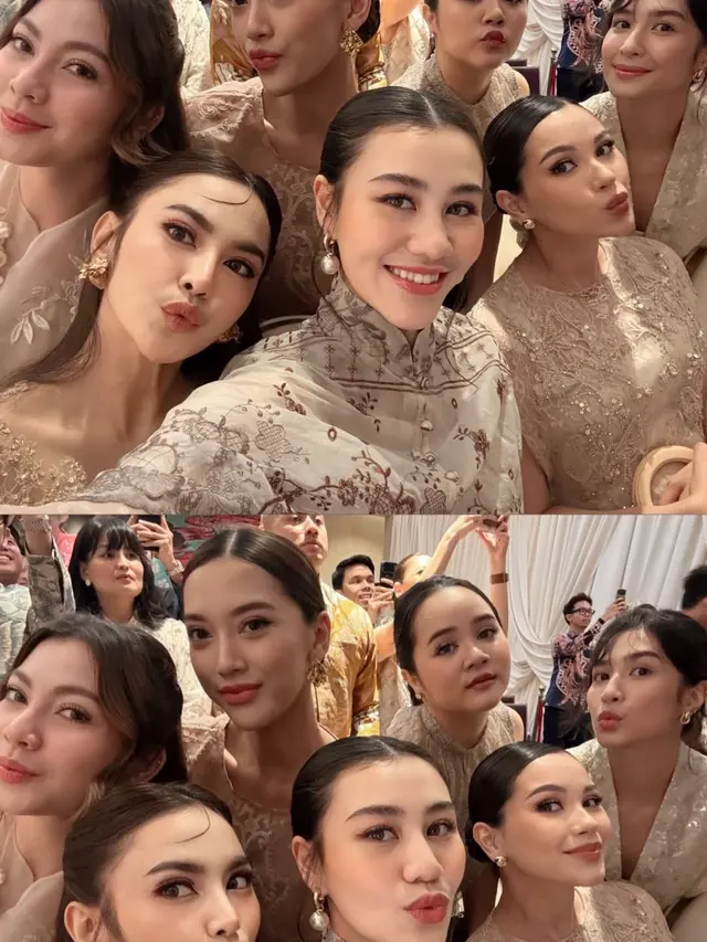 Elegan dan Lembut, Gaya Aaliyah Massaid Balut Embroidery Dress Rp1,3 Jutaan di Pernikahan Ranggaz & Angie