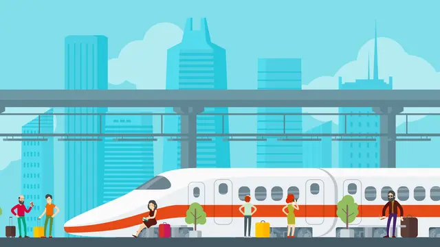 Ilustrasi LRT, Kereta Cepat