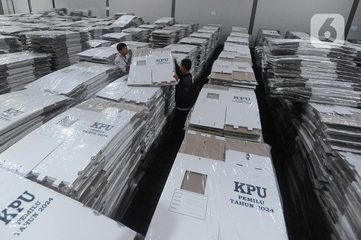 Jutaan Kotak Suara Didistribusikan Jelang Pemilu 2024