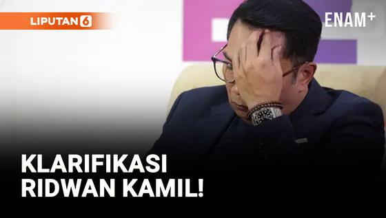 VIDEO: Ridwan Kamil Klarifikasi Soal Isu Selingkuh &amp; Punya Anak!