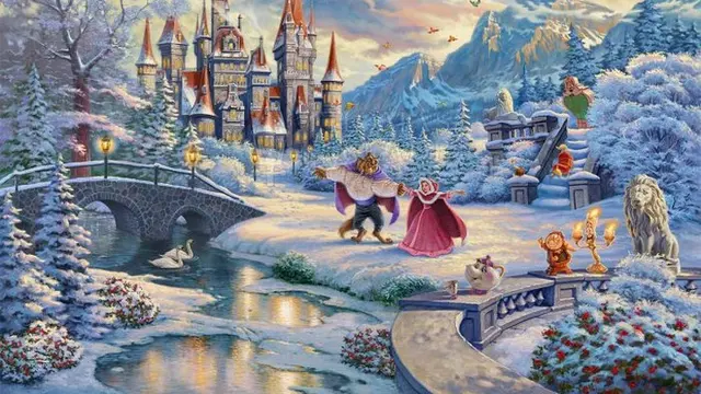 Seperti dalam Film, 7 Potret Lukisan Disney Ini Terlihat Sempurna