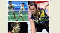 Berikut ini pengisi daftar pebulutangkis penerima hadiah uang terbesar dari turnamen-turnamen sepanjang 2017. (PBSI/BWF/EPA)