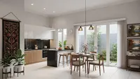 8 Desain Dapur dan Ruang Makan Menyatu di Rumah Tipe 45, Modern Nyaman