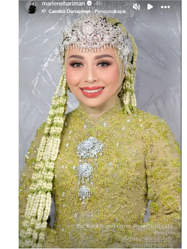 6 Potret Penampilan Putri Karlina Menantu Dedi Mulyadi di Rangkaian Pernikahan