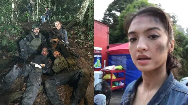 Perjuangan Raline Shah bintangi film laga 'Police Evo'.