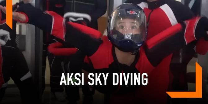 VIDEO: Jajal Sky Diving, Olivia Zalianty Dilatih Penerjun Tingkat Dunia