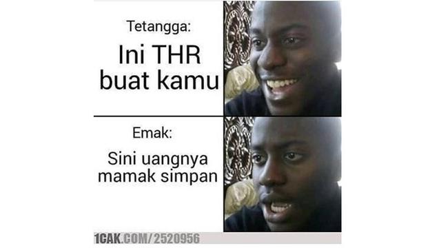 Meme lebaran (Sumber: Instagram/1cak)
