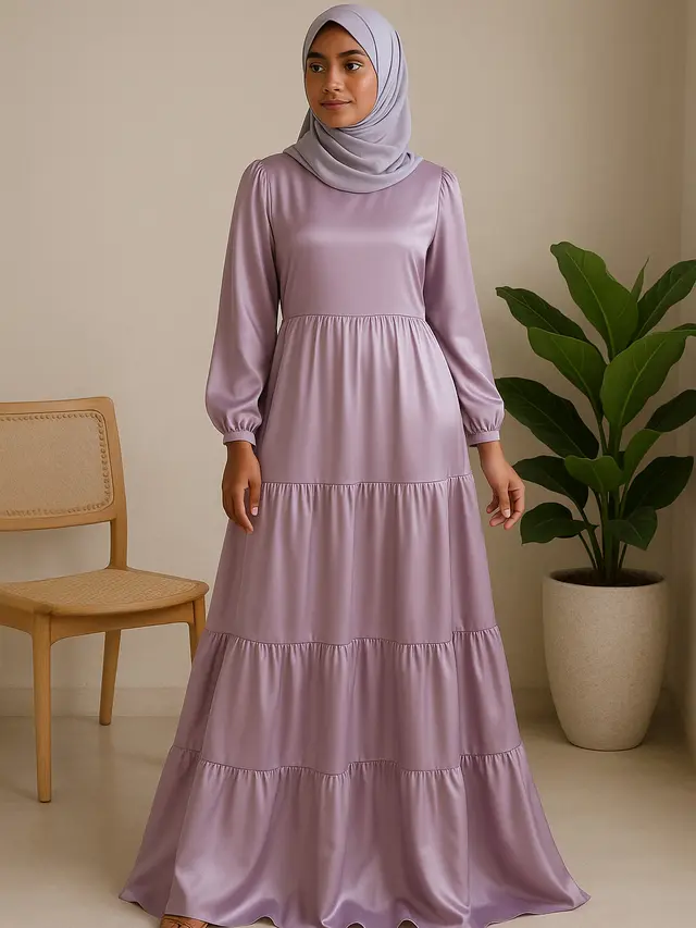 7 Inspirasi Gamis Warna Pastel untuk Kulit Sawo Matang, Tampil Cerah Alami dan Makin Pede