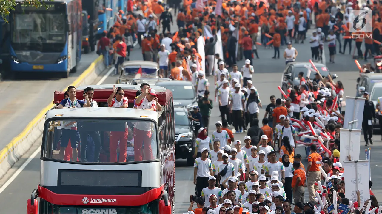 Puncak acara kirab obor Asian Games 2018