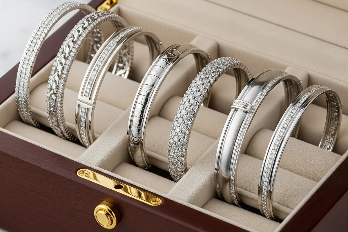 10 Model Gelang Oval Emas Putih: Pilihan Elegan untuk Gaya Modern