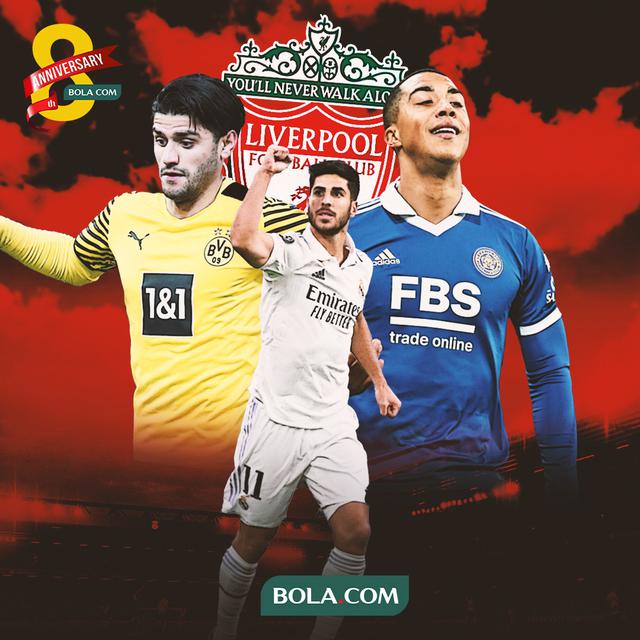Liverpool - Marco Asensio, Mahmoud Dahoud, Youri Tielemans
