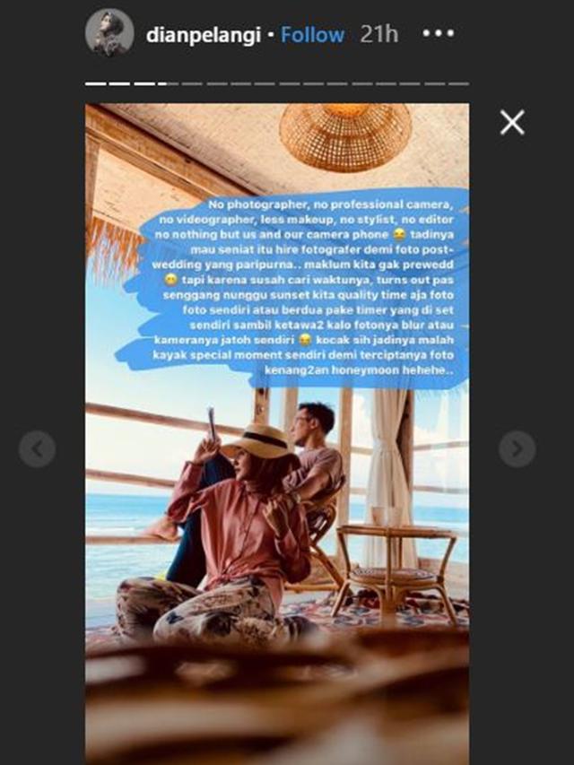7 Momen Dian Pelangi dan Suami Bulan Madu di Bali, Romantis