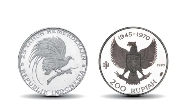 Rupiah Khusus Seri 25 Tahun Kemerdekaan Republik Indonesia. (Dok. BI)