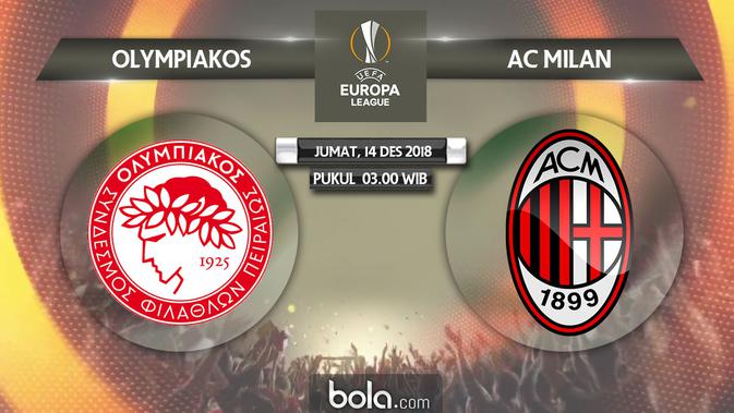 Liga Europa 2018 Olympiakos Piraeus Vs AC Milan (Bola.com/Adreanus Titus)