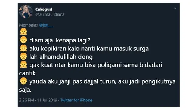 Khayalan Cewek Saat Pacarnya Masuk Surga Ini Malah Bikin Emosi