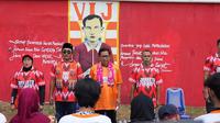 Pramono Anung saat menghadiri kegiatan "Gotong Royong bersama Jakarta Adalah Kita" di Stadion VIJ Petojo, Selasa (5/11/2024). (©Istimewa)