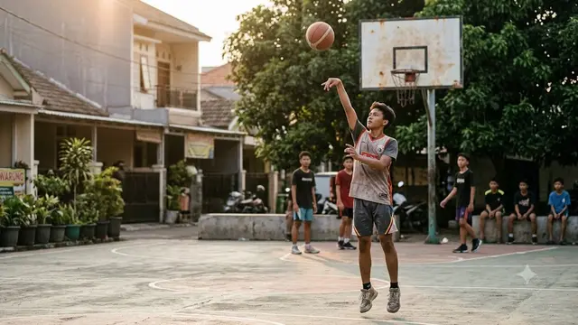 Cara Menembak Bola dengan Satu Tangan