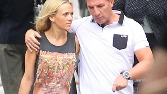 Brendan Rodgers dan Charlotte Hind