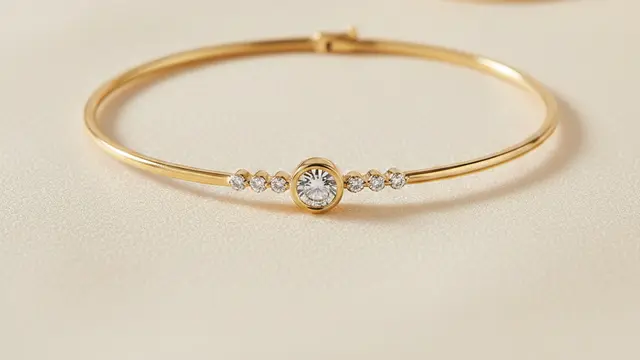 Model Gelang Emas Berlian Terbaru (Foto: Gemini AI)