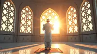 tata cara sholat dhuha 4 rakaat ©Ilustrasi dibuat AI