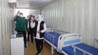 RSUD Dr Soetomo menjadikan kontainer sebagai UGD Darurat pasien Covid-19. (Dian Kurniawan/Liputan6.com)
