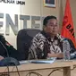 Ketua Bawaslu RI Rahmat Bagja dalam konferensi pers di Kantor Bawaslu, Jakarta, Selasa (19/12/2023). (Merdeka.com/ Nur Habibie)
