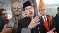 Mantan ketua KPK Antasari Azhar saat ditemui sejumlah media di rumah dinas Wali Kota Solo, Loji Gandrung, Sabtu (14/9).(Liputan6.com/Fajar Abrori)