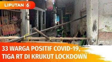 Klaster baru Covid-19, tiga RT di Krukut, Taman Sari, Jakarta Barat terapkan lockdown. Ada 33 warganya yang terdeteksi positif Covid-19, diduga muncul dari seorang kader PKK yang pertama alami gejala flu dan positif Covid-19.