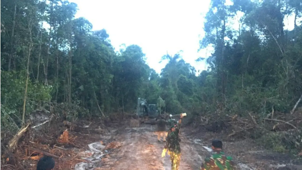 Hore, Pembuatan Jalan Desa Terisolir Bagan Asam Ditargetkan Rampung Bulan Depan