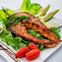 Ilustrasi Ikan Salmon Bakar (Pixabay/DanaTentis)