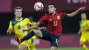 Hasil ini mengukuhkan posisi Spanyol di puncak klasemen sementara dengan 4 poin dari 2 pertandingan. Australia mengekor di peringkat kedua dengan 3 poin. (Foto: AP/Silvia Izquierdo)