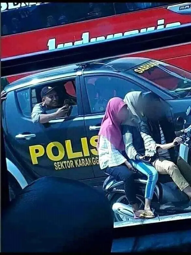 Kumpulan Potret Ketabahan Polisi Menghadapi Tingkah Laku Pemotor (ist)