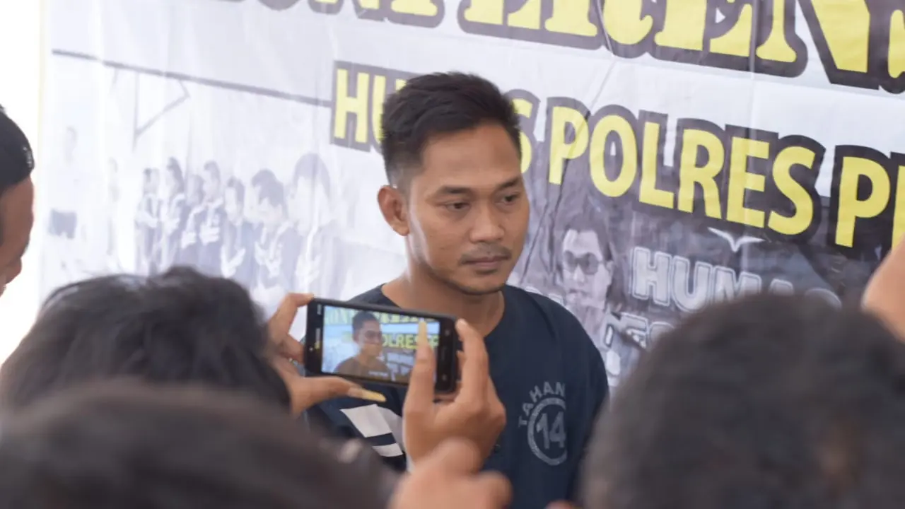 Tersangka penculikan gadis muda di Pemalang, Tasima (28 th), residivis yang mengaku polisi. (Foto: Liputan6.com/Polres Pemalang/Muhamad Ridlo)