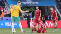 Menghadapi Australia, timnas Indonesia tampil tenang dan beberapa kali menyerang. (Giuseppe CACACE/AFP)